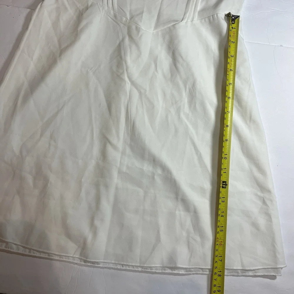 Sth Cute Babydoll Mini Dress, White, Size Small - Picture 10 of 16